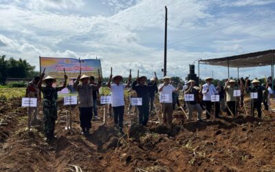 Tanam Perdana Bongkar Ratoon dan Perluasan Tebu Dimulai di Kabupaten Karanganyar