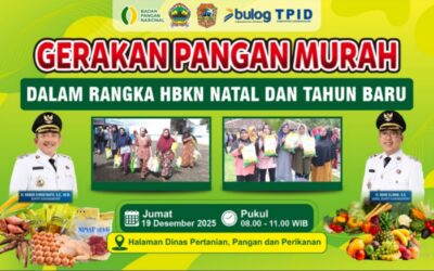 [Informasi] Gerakan Pangan Murah Sambut HBKN Natal dan Tahun Baru Digelar di Halaman Dispertan PP Karanganyar (19 Desember 2025)