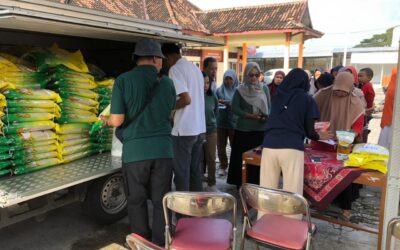 Awali Ramadhan, Dispertan PP Karanganyar Gelar Gerakan Pangan Murah di Gondangrejo