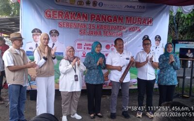 GPM Ketiga DispertanPP Karanganyar di Terminal Matesih, Bahan Pangan Ludes dalam 1,5 Jam